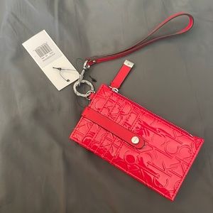 Calvin Klein Red Wallet Wristlet